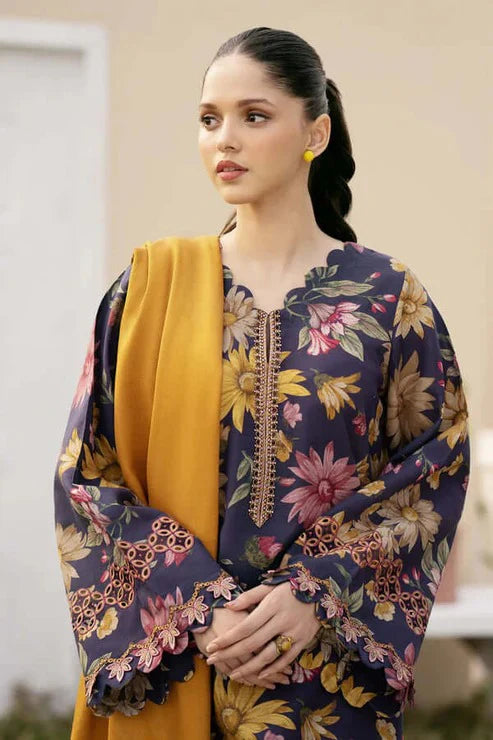 3 Piece - Printed Lawn Suit with Lawn Dupatta | D - 787