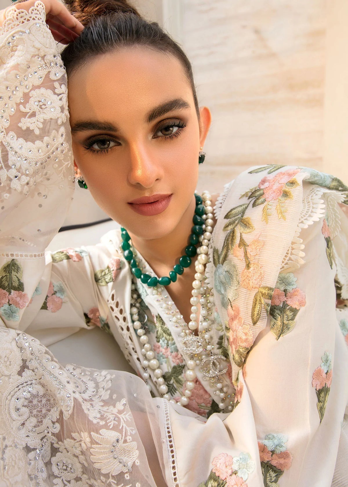 3 Piece - Monsoon Blooms Dhanak Winter Collection Suit