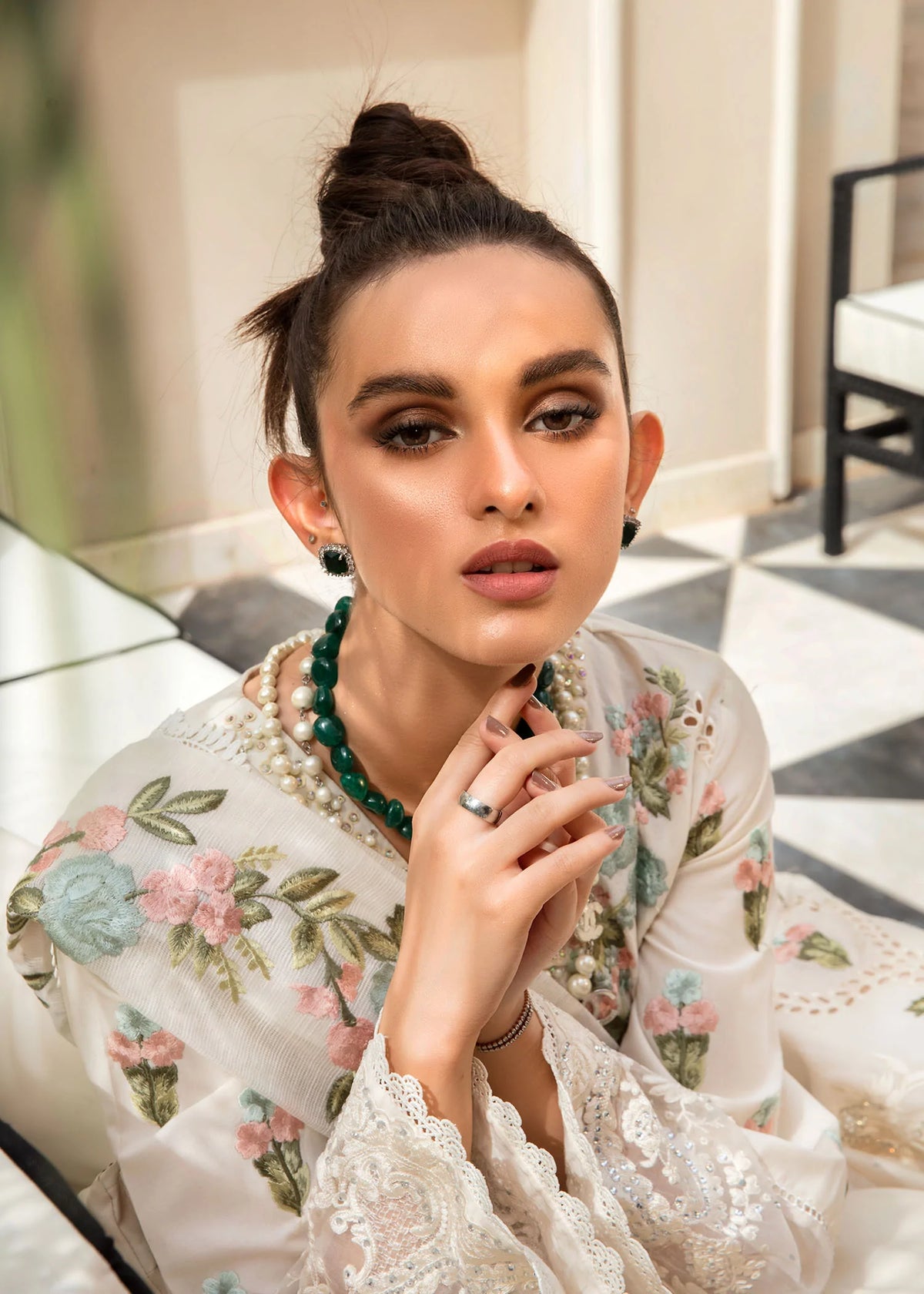 3 Piece - Monsoon Blooms Dhanak Winter Collection Suit