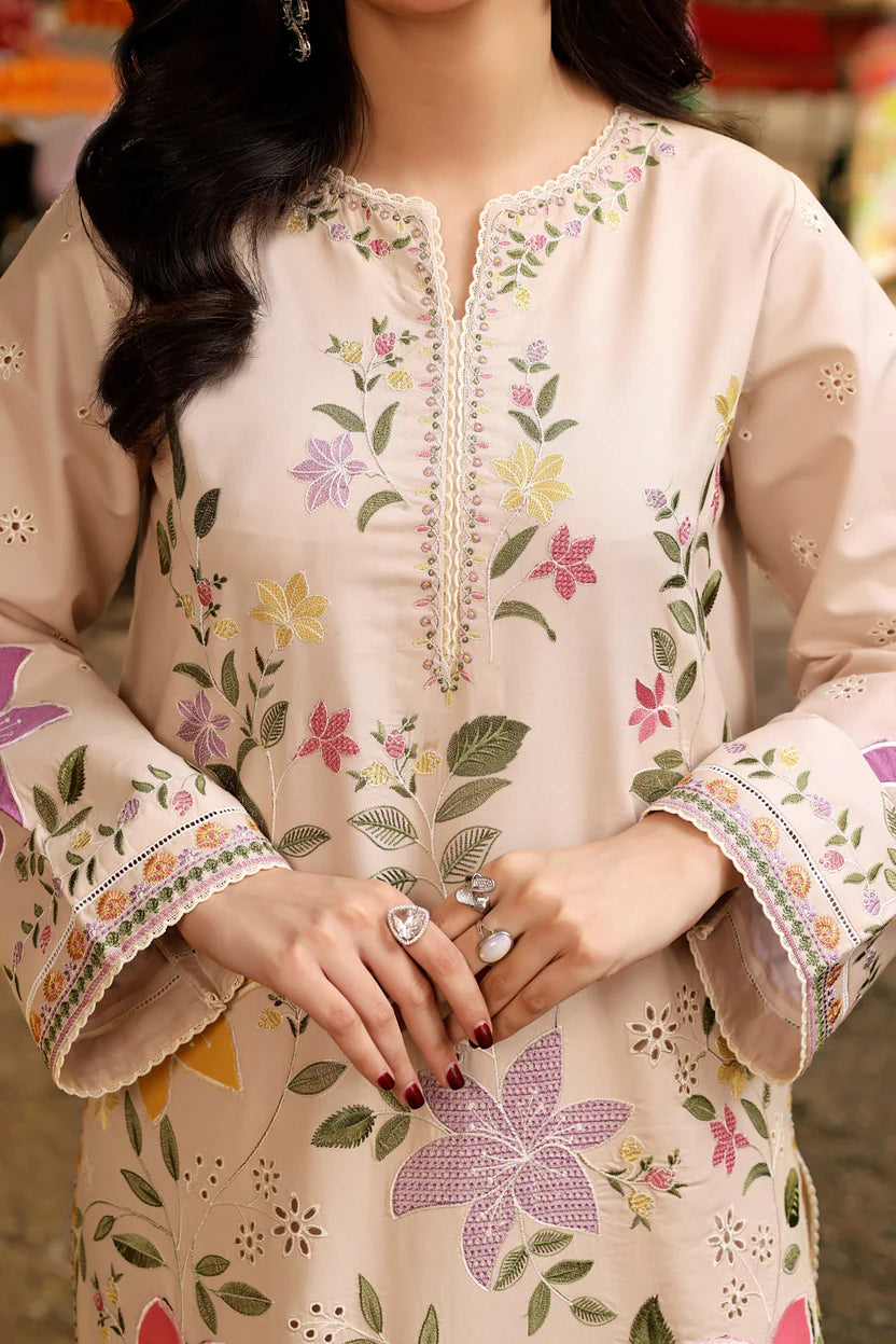 3 Piece - Aneelas Embroidered Lawn Suit (Summer Collection) | D-328