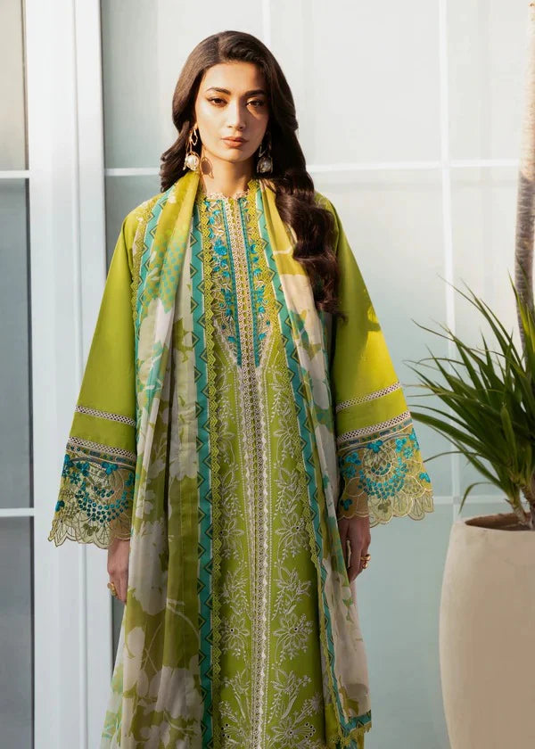 3 Piece - Embroidered Lawn Izel Eid Collection Suit | IZ - 06