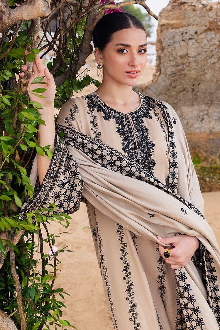 CROSS STITCH - 3PC Lawn EMBROIDERED D-202