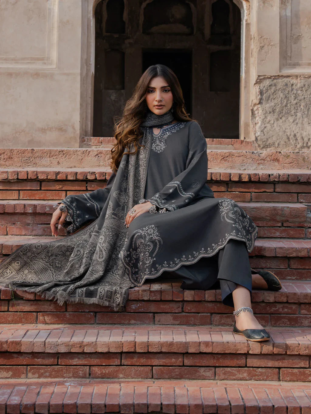 Izel Embroidered Lawn Three Piece Winter IZ-85