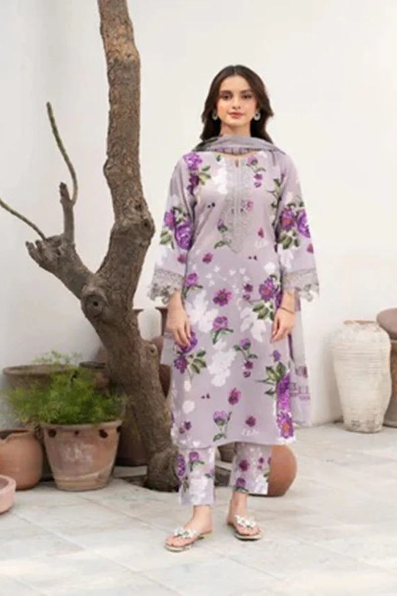 Sapphire D-803 Khaddar Printed three piece
