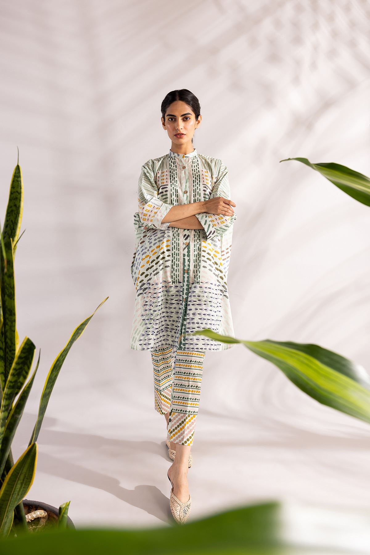 FCC D-485 Digital Printed Shamoz Silk two piece