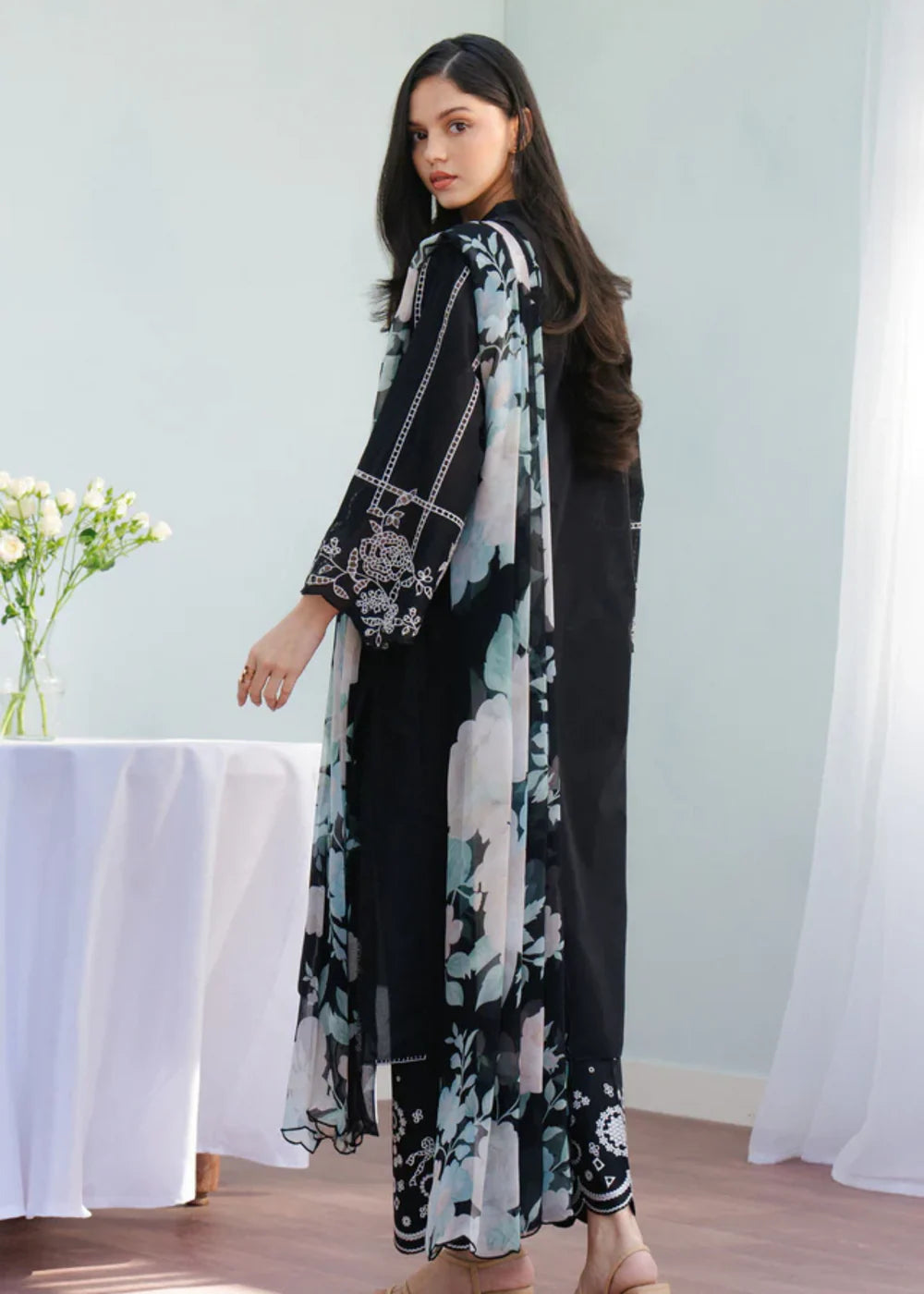 COCO Eid Collection - UNSTITCHED 3PC LAWN EMBROIDERED D-135