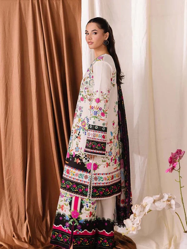 COCO BY ZARA SHAHJAHAN Printed three piece suit D-295