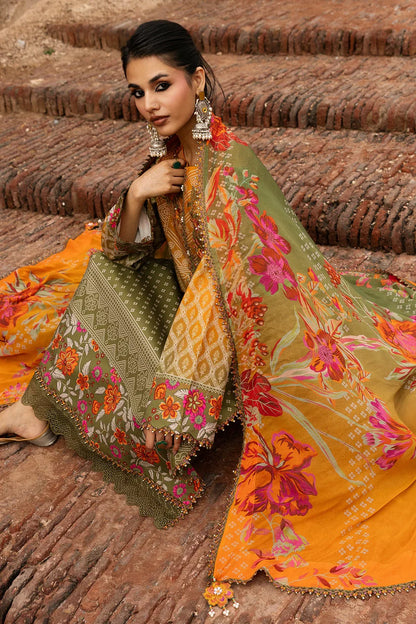 Charizma D-814 Printed three piece suit