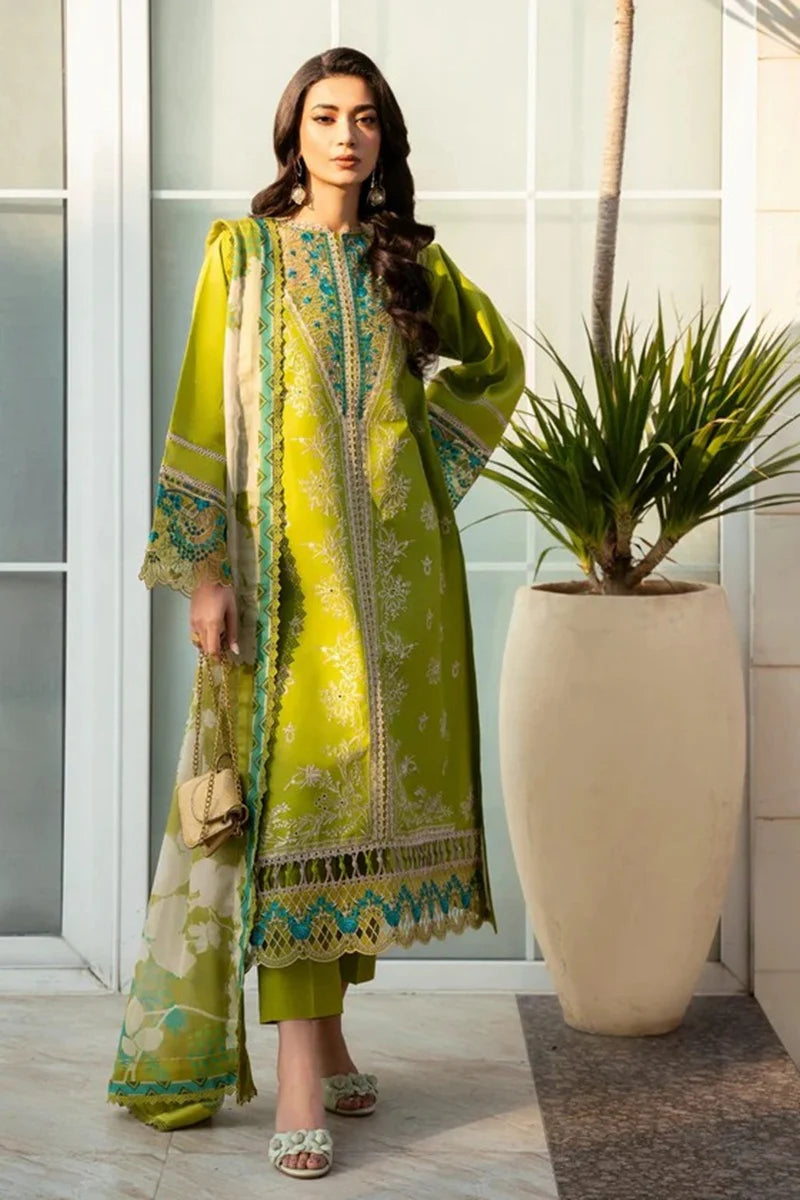 3 Piece - Embroidered Lawn Izel Eid Collection Suit | IZ - 06