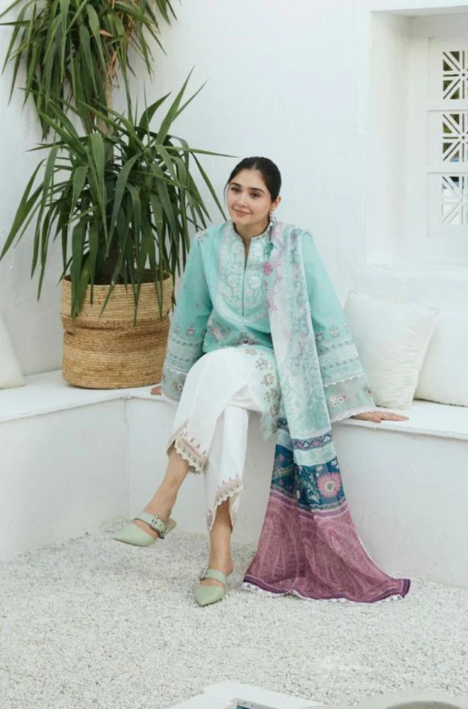 3 Piece - Embroidered Lawn Eid Collection (Zara Shahjhan) | COCO 01