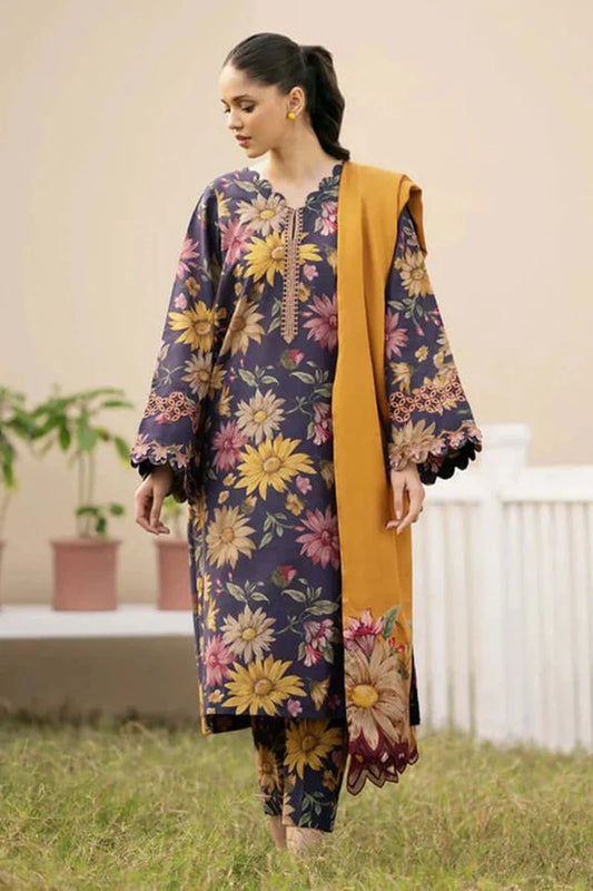 3 Piece - Printed Lawn Suit with Lawn Dupatta | D - 787