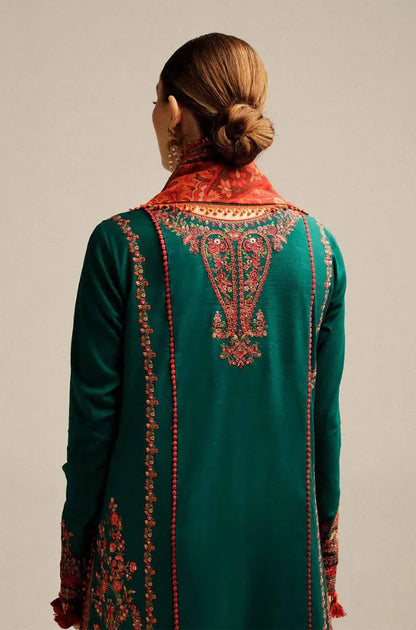 Hussain Rehar - 3PC Lawn Embroidered Suit - B 02