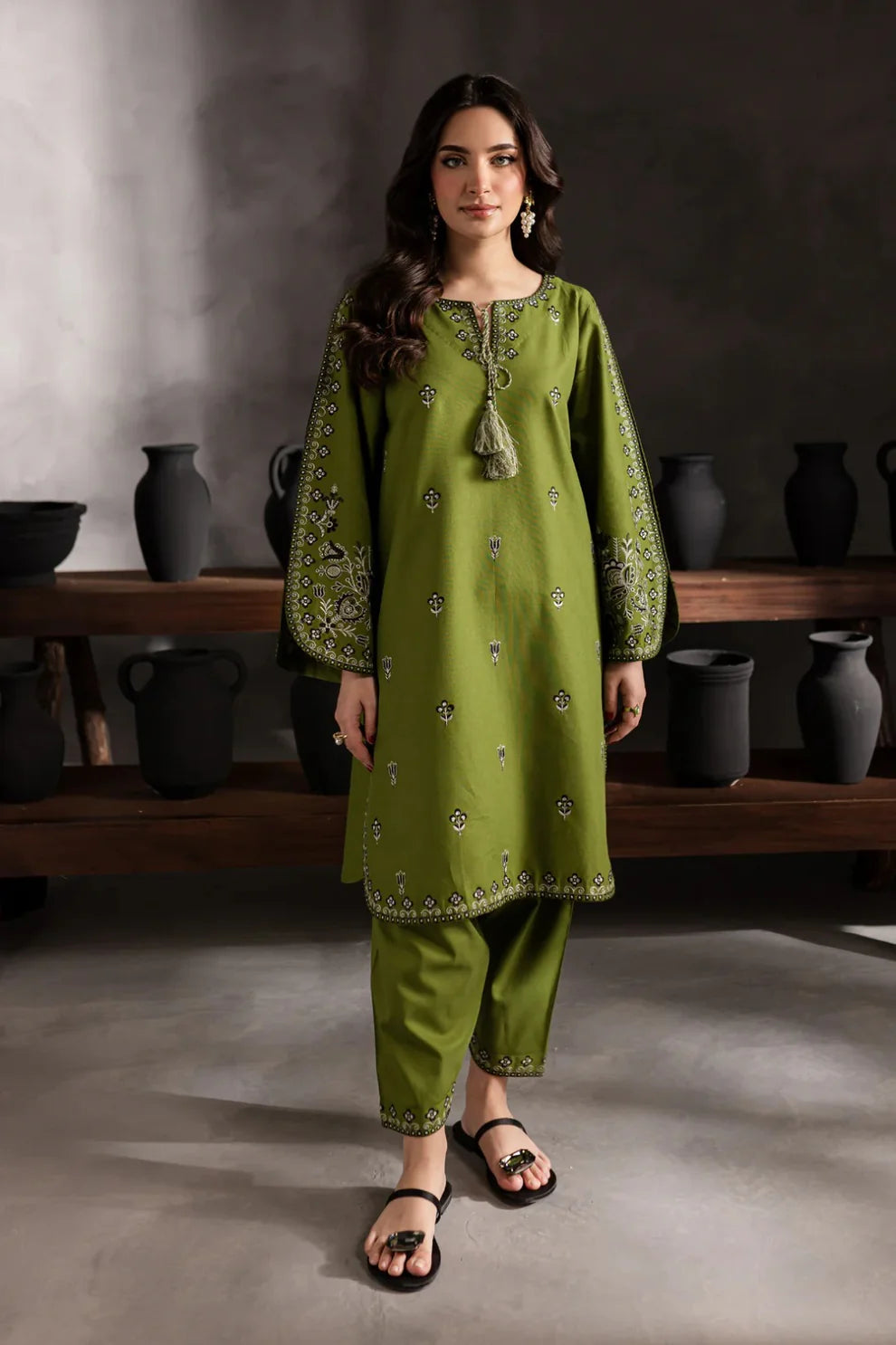 2 Piece - Embroidered Lawn (Sapphire) Suit | SP - 43