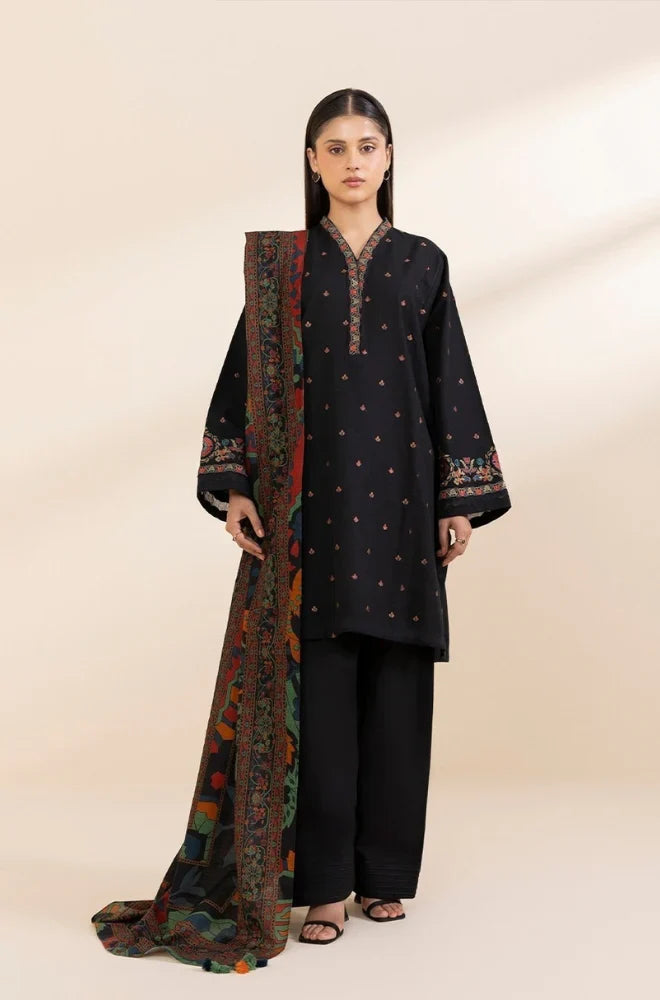 3 Piece - Embroiderd Lawn Gul Ahmad Suit | SP - 56