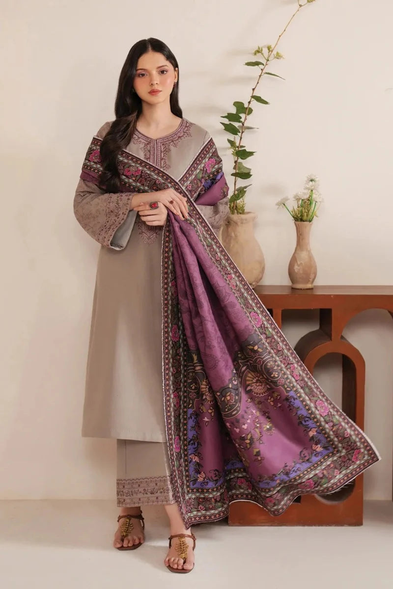 3 Piece - Garnet Embroidered Lawn Suit (Summer Collection) | SP - 35