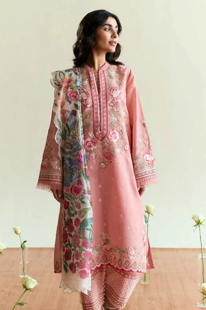 Binilyas Embroidered Dhanak Three Piece D-150