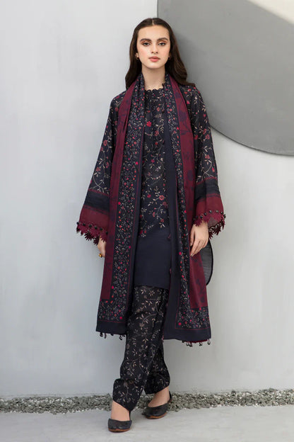 Sapphire D-801 Khaddar Printed three piece