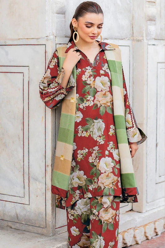3 Piece - Printed Lawn Suit | D - 791