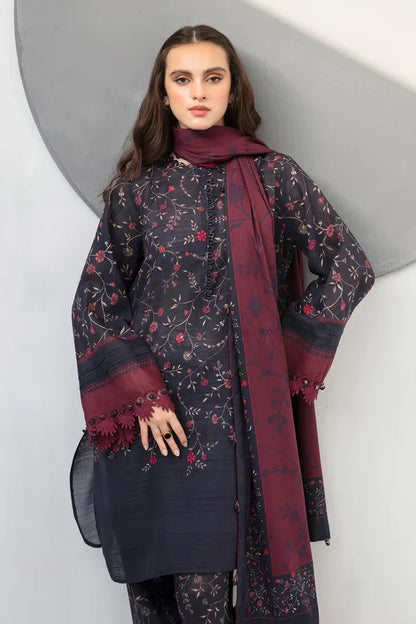 Sapphire D-801 Khaddar Printed three piece