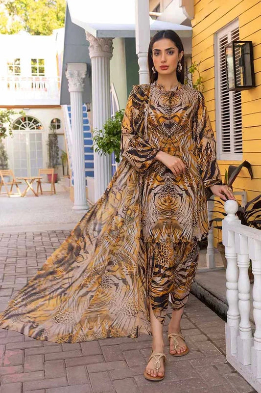 3 Piece - Charizma khaddar Printed Suit | D - 500
