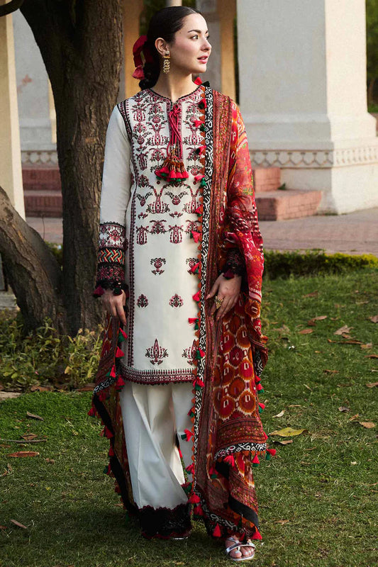 HUSSAIN REHAR - UNSTITCHED 3PC LAWN EMBROIDERED D-194