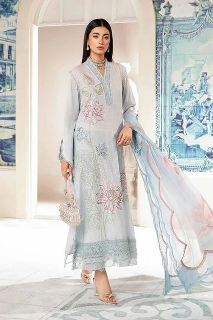 3 Piece - Printed Lawn Maria B Suit | M - 503