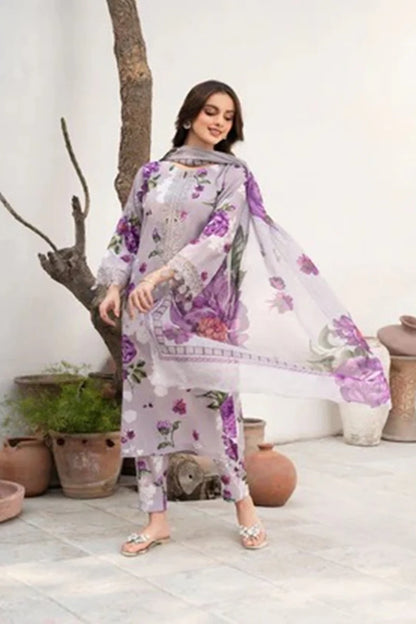 Sapphire D-803 Khaddar Printed three piece