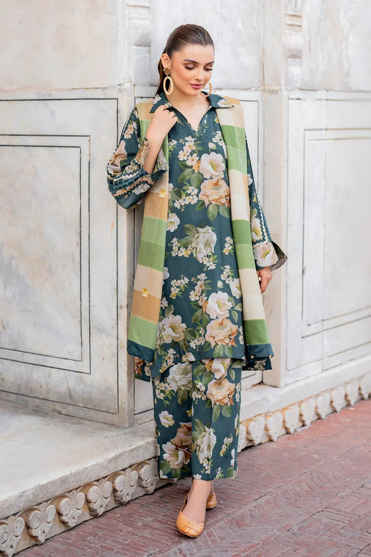 3 Piece - Printed Lawn Suit with Lawn Dupatta | D - 790
