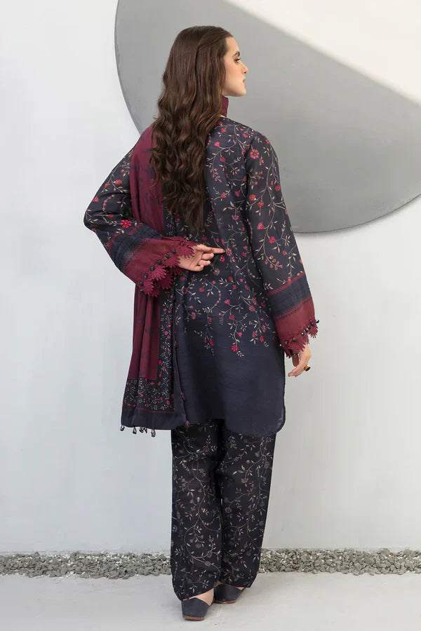 Sapphire D-801 Khaddar Printed three piece