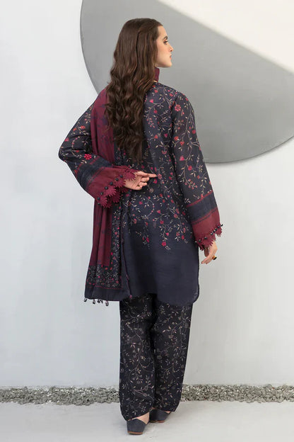Sapphire D-801 Khaddar Printed three piece