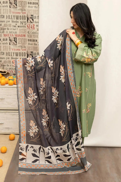 3 Piece - Embroidered Lawn Suit (Urge) | UR - 721