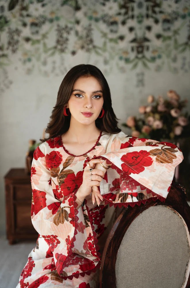 3 Piece - Shamoz Printed Silk Suit (Reasonable Prices) | SP - 005