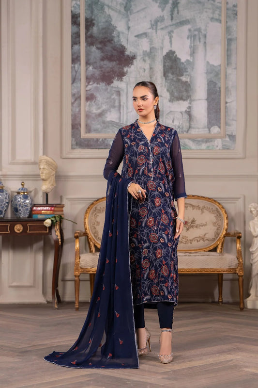 3 Piece - Embroidered Lawn (Bareeze) Suit | D - 342