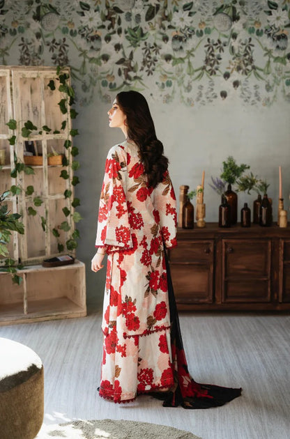 3 Piece - Shamoz Printed Silk Suit (Reasonable Prices) | SP - 005
