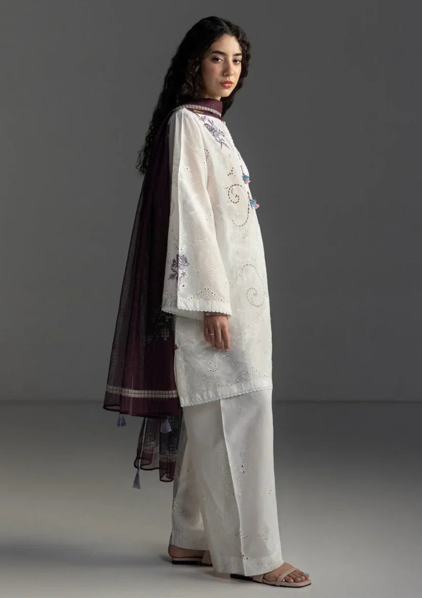 Zara Shahjahan Embroidered lawn Three Piece Coco-90