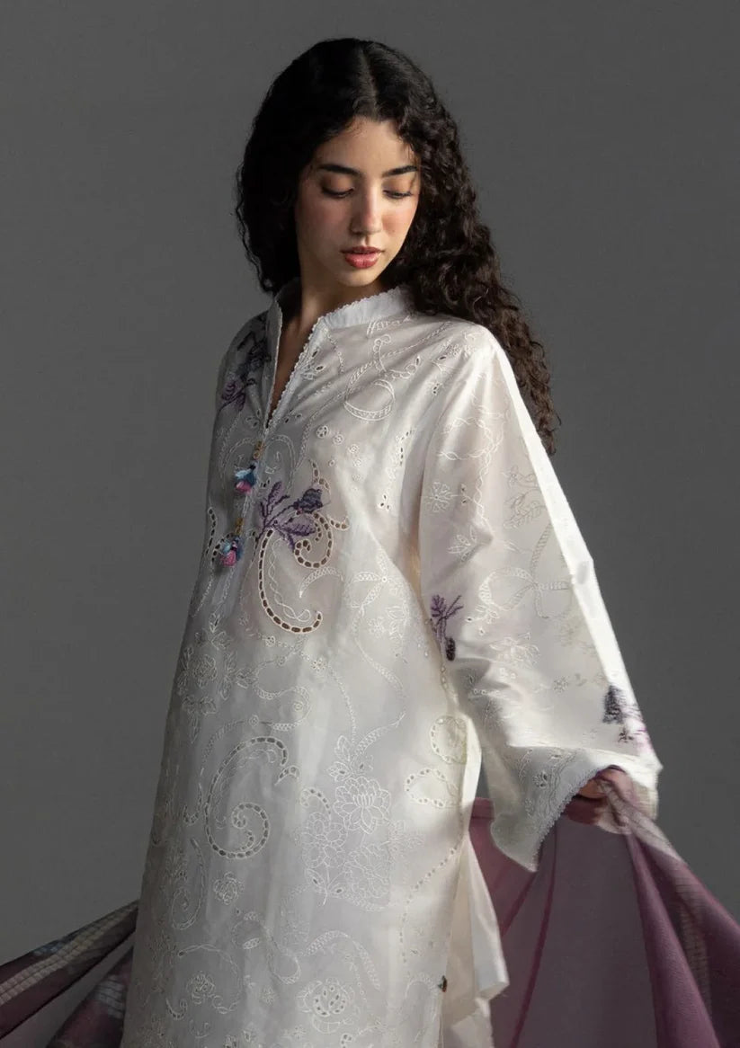 Zara Shahjahan Embroidered lawn Three Piece Coco-90