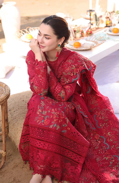 Imrozia Embroidered Dhanak Three Piece D-60