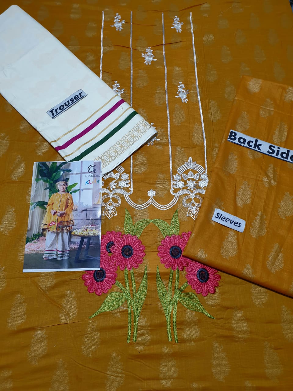 Pack of 3 FCC(1007) Printed+Embroidered kids Wear