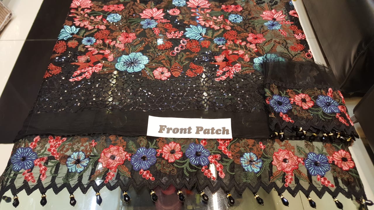 Iznik After Dark (IZK 08) Unstitched Chiffon Collection Embroidered Two Piece Shirt & Duppata