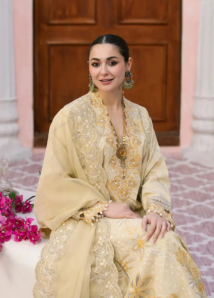 Maryam Embroidered Dhanak Three Piece D-66