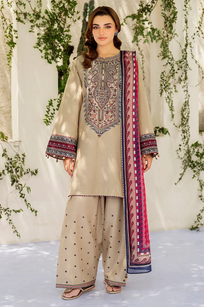 jazmin Embroidered three piece suit D-303