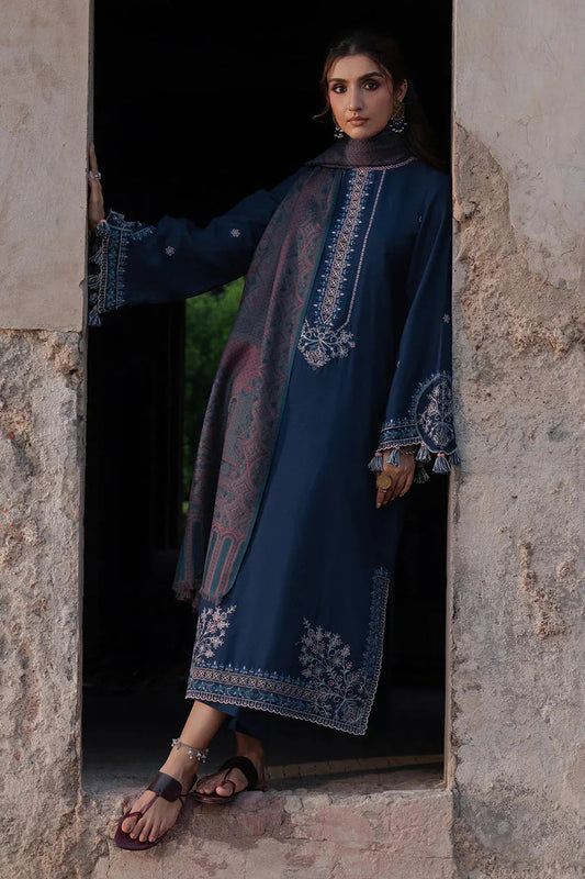 Izel Embroidered Dhanak Three Piece Winter BR-84