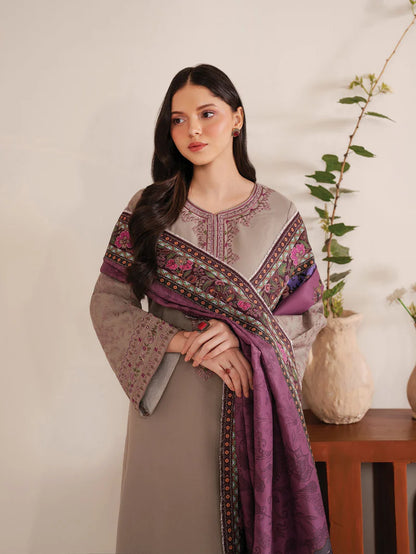 3 Piece - Garnet Embroidered Lawn Suit (Summer Collection) | SP - 35