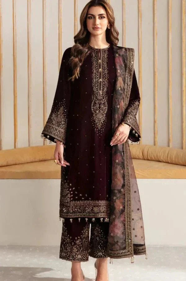 Jazmin JZ-22 Velvet Embroidered 3pc