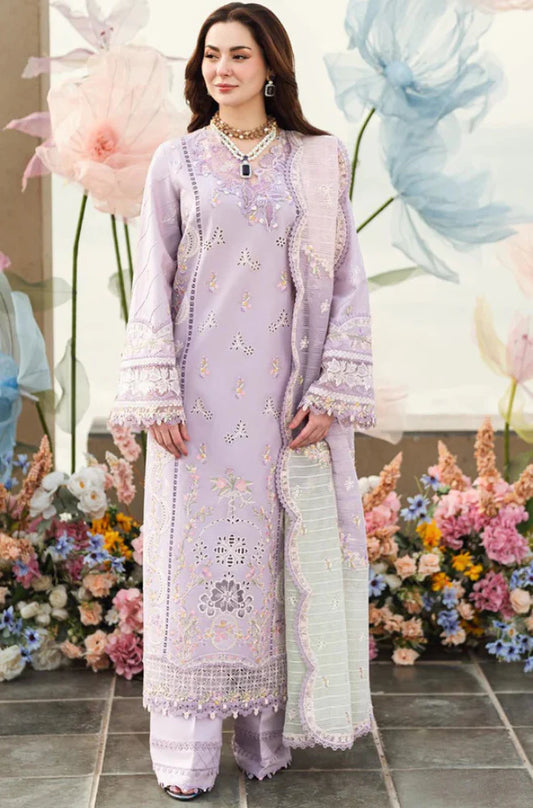 Qalamkar Lawn Chiken-Kari Embroidered Three Piece QL-141