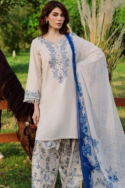 Batik Luxury Lawn Embroidered Three Piece BT-366
