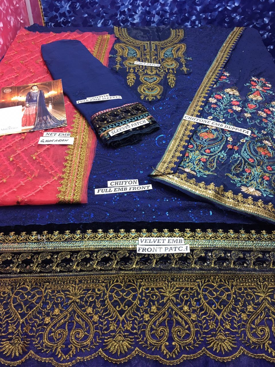 Maria B BDS-1803 Unstitched Pure Chiffon Collection Embroidered Two Piece