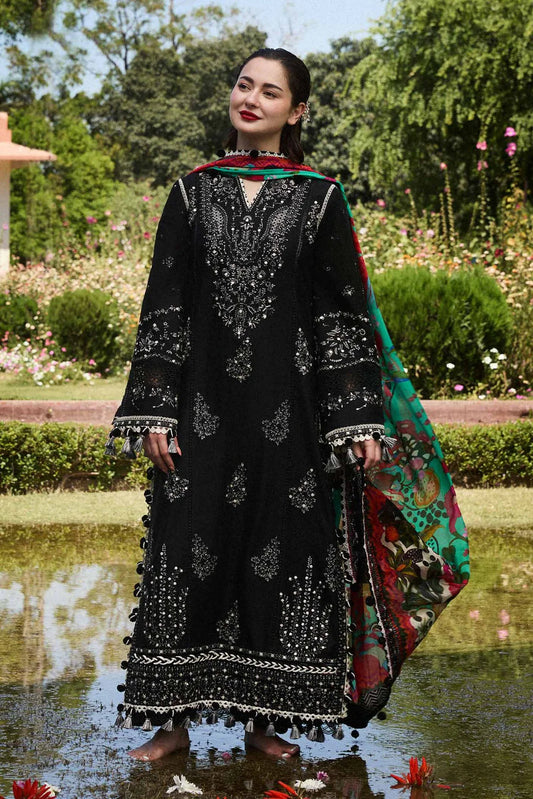 Hussain Rehar Embroidered lawn Three Piece D-272