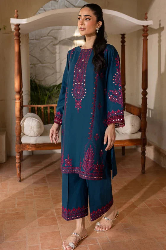 Khaadi Fcc-201 Blue Dhanak two piece