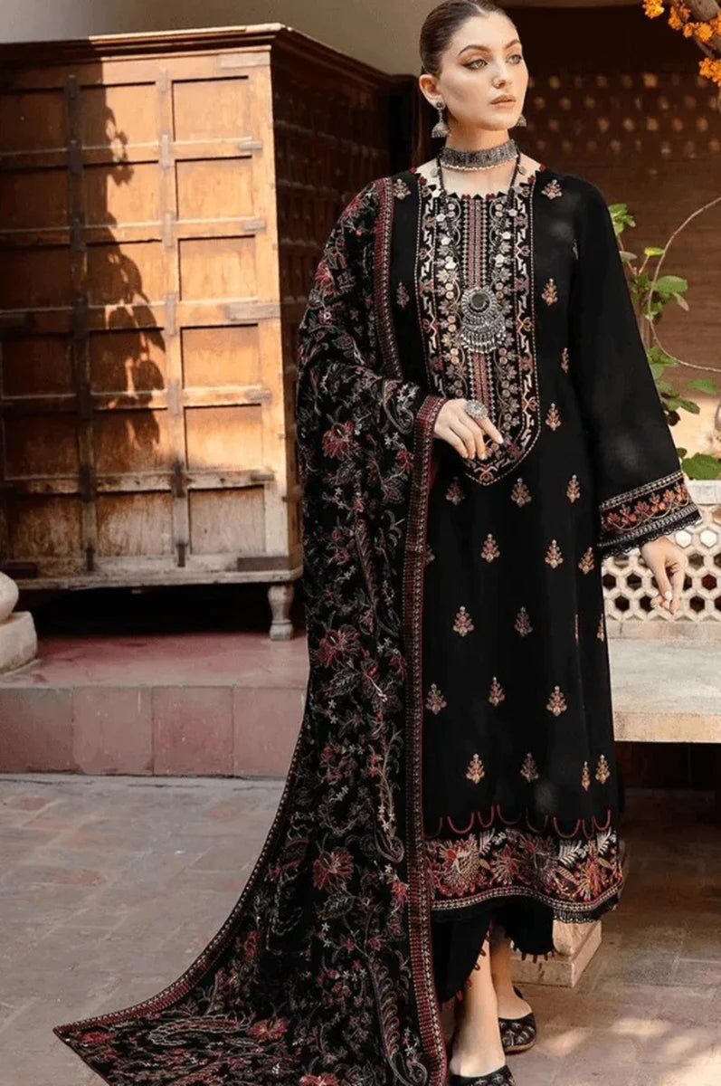 Bareeze D-742 Embroidered Dhanak Three Piece Winter Collection